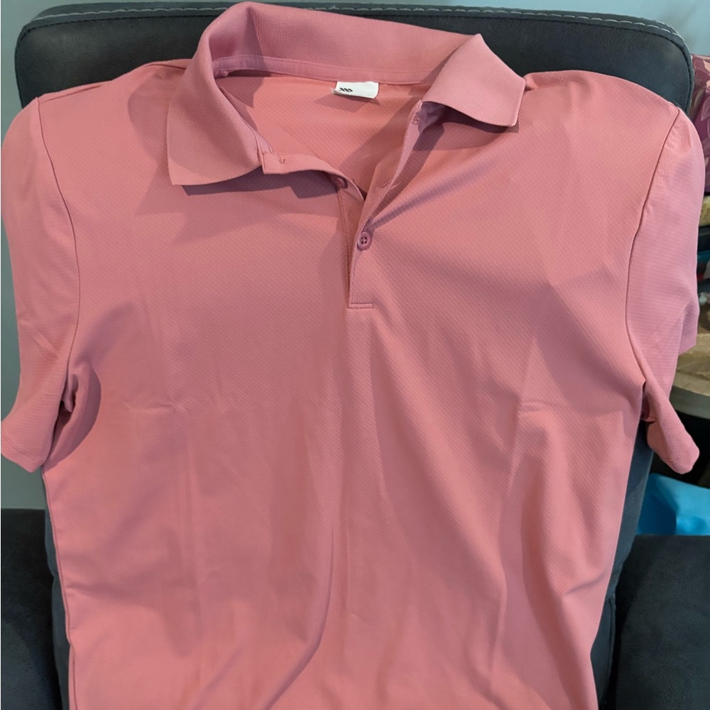Salmon Men’s Medium Polo Shirt - NEW